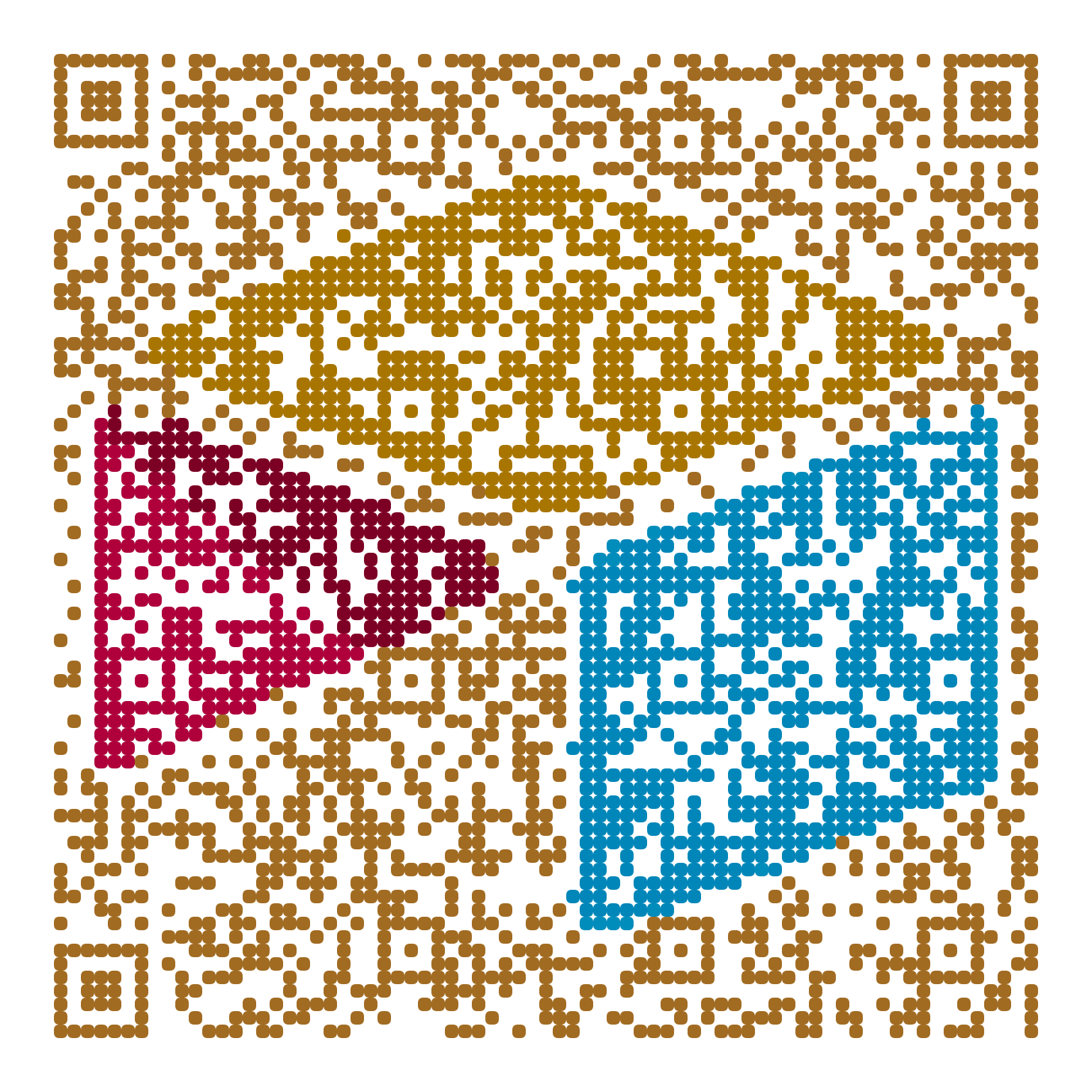 QR code with the airtable.com logo built into the pattern, made with MosaicQR