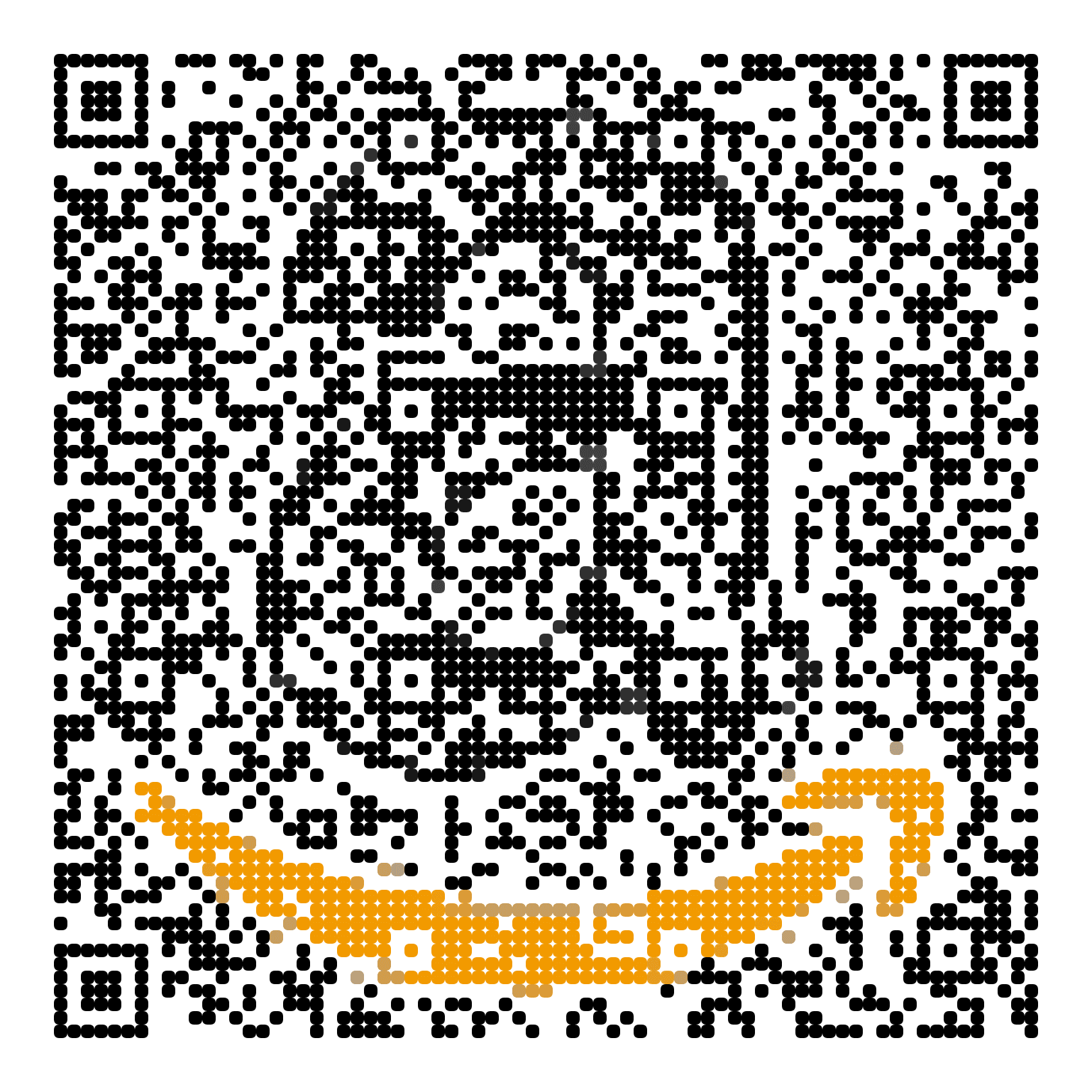 QR code with the amazon.com logo built into the pattern, made with MosaicQR