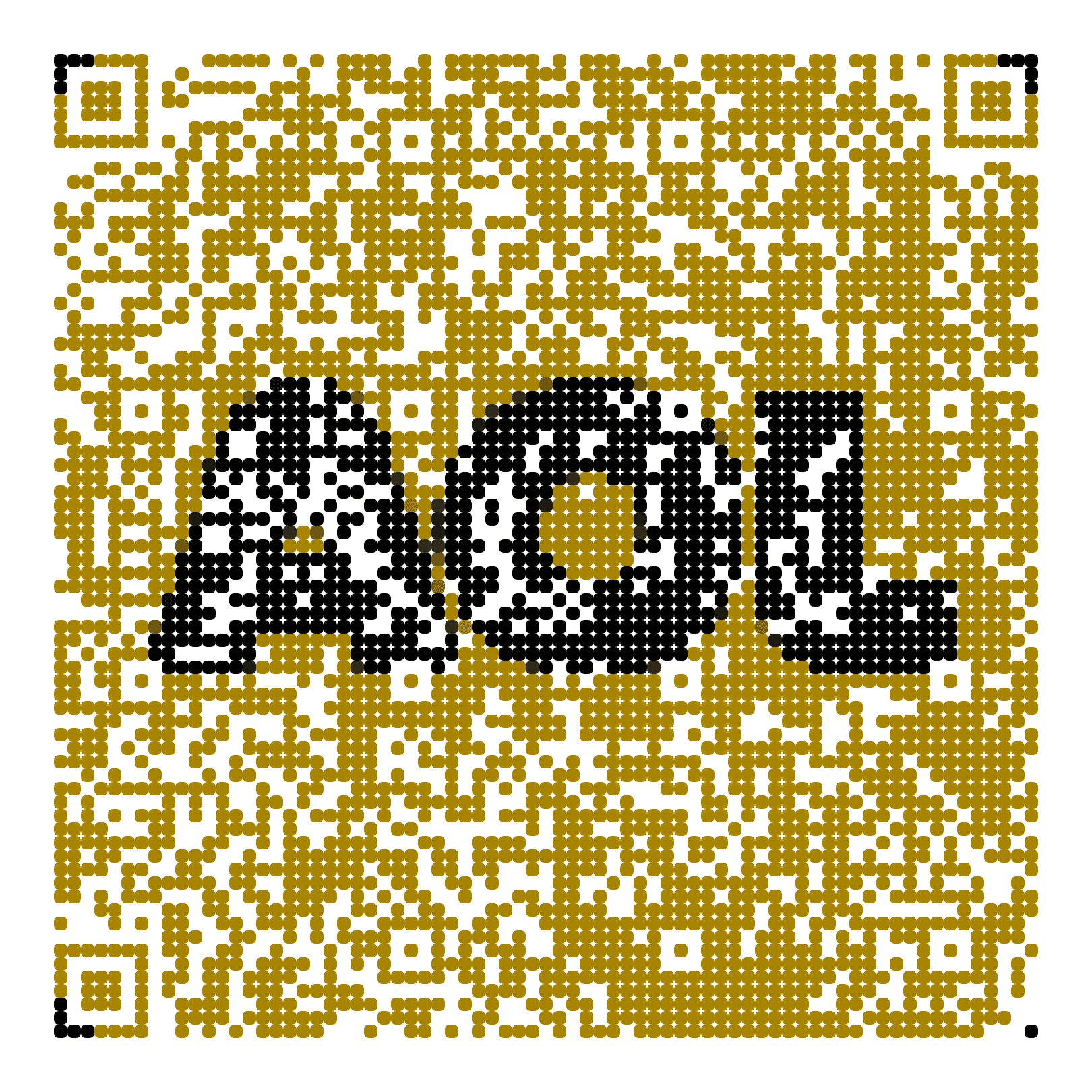 QR code with the aol.com logo built into the pattern, made with MosaicQR