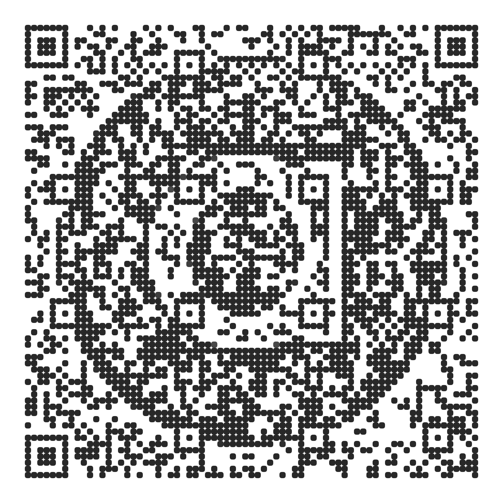 QR code with the asos.com logo built into the pattern, made with MosaicQR