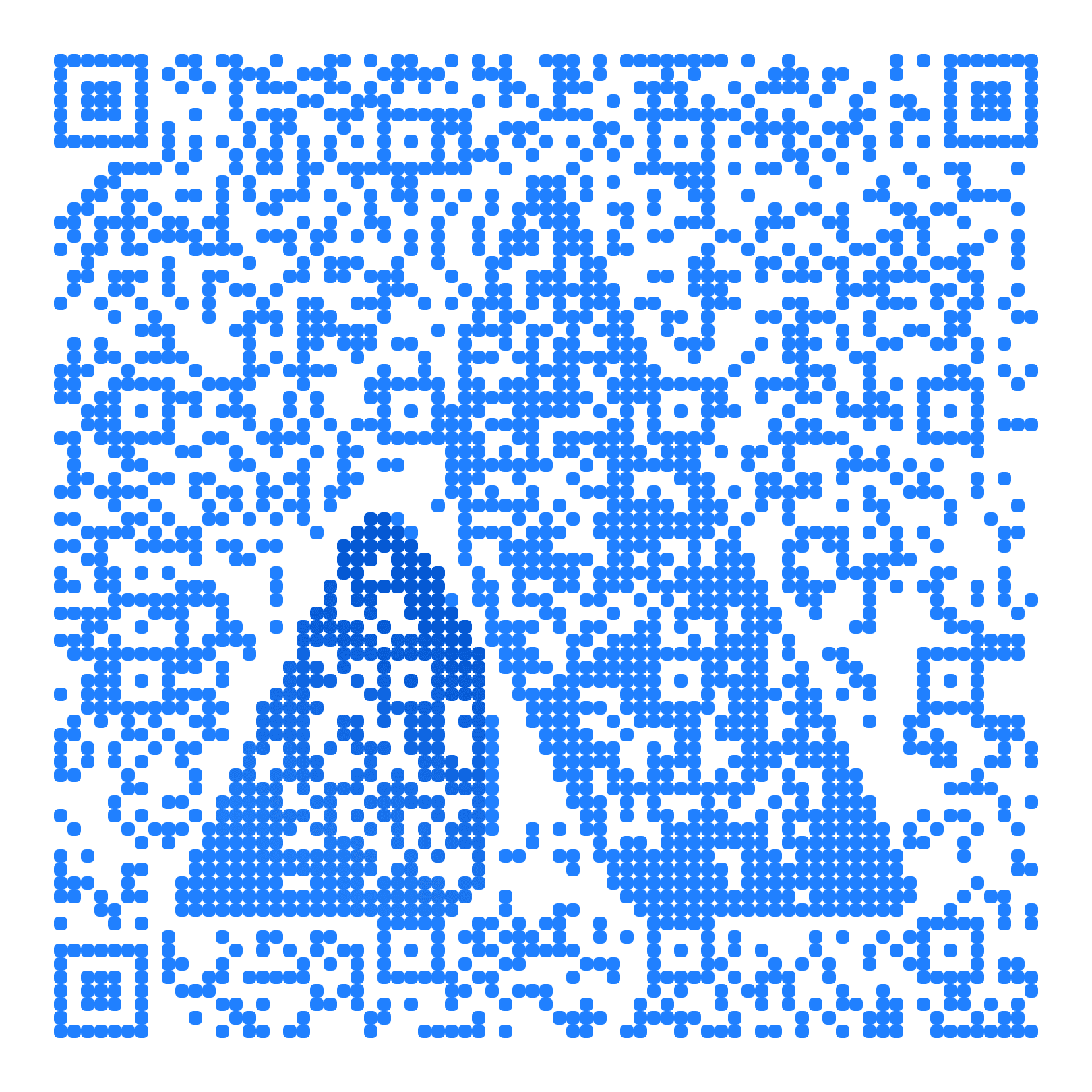 QR code with the atlassian.com logo built into the pattern, made with MosaicQR