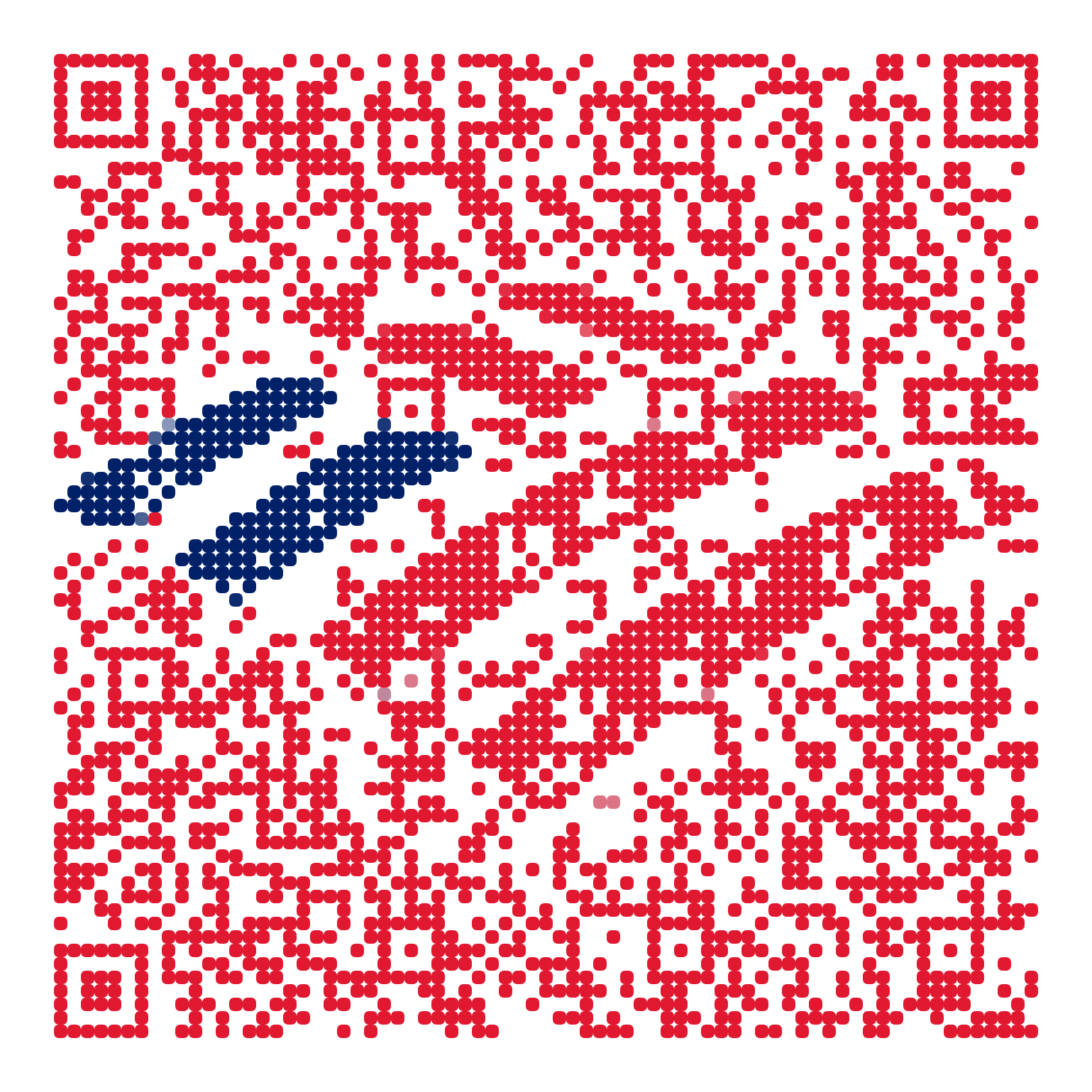 QR code with the bankofamerica.com logo built into the pattern, made with MosaicQR