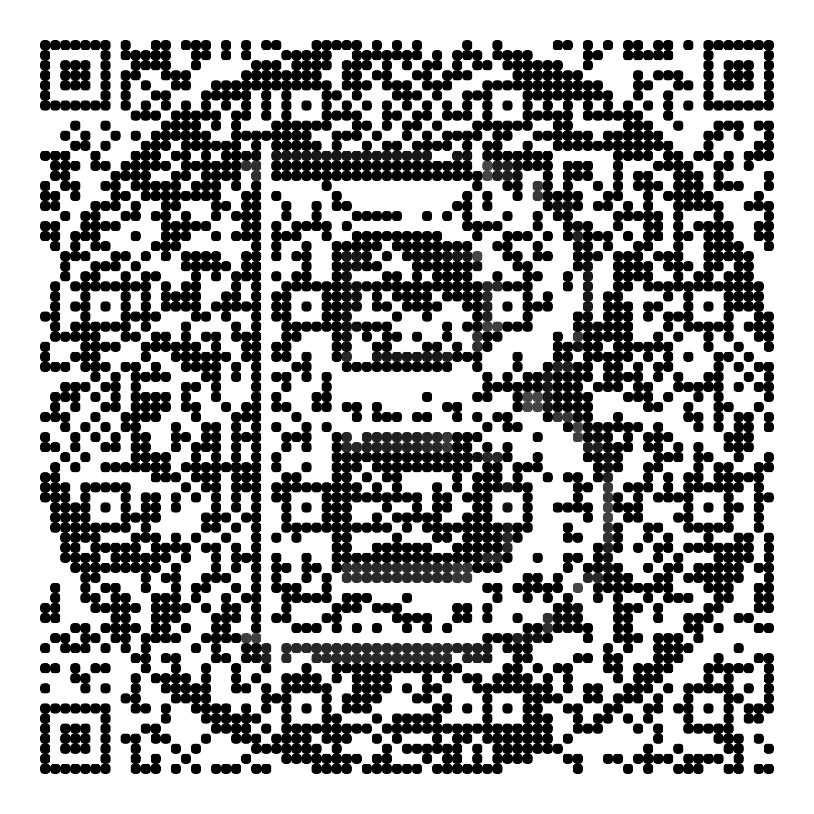 QR code with the bloomberg.com logo built into the pattern, made with MosaicQR