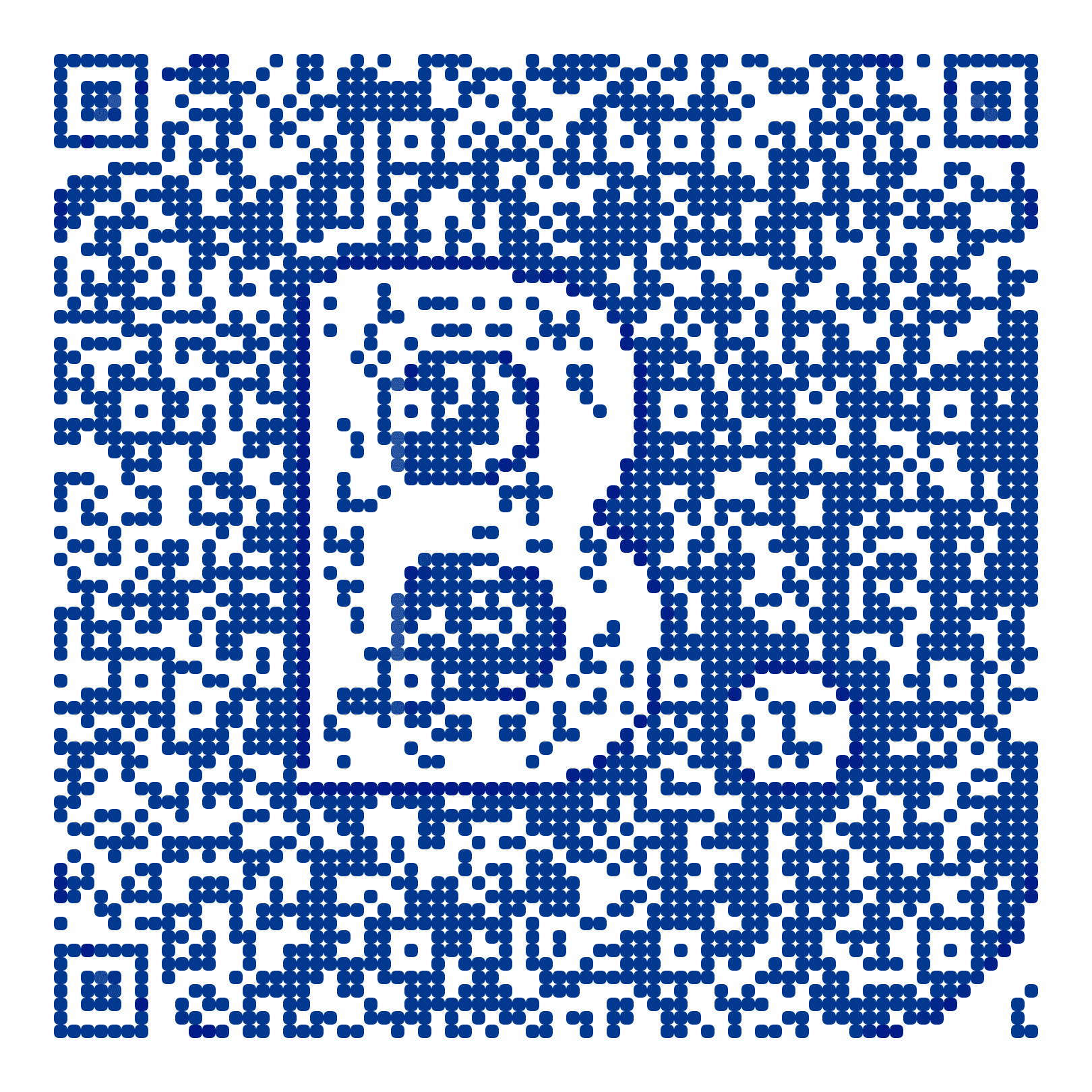 QR code with the booking.com logo built into the pattern, made with MosaicQR