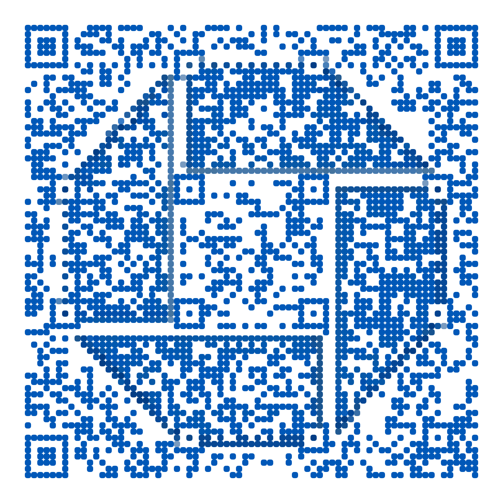 QR code with the chase.com logo built into the pattern, made with MosaicQR