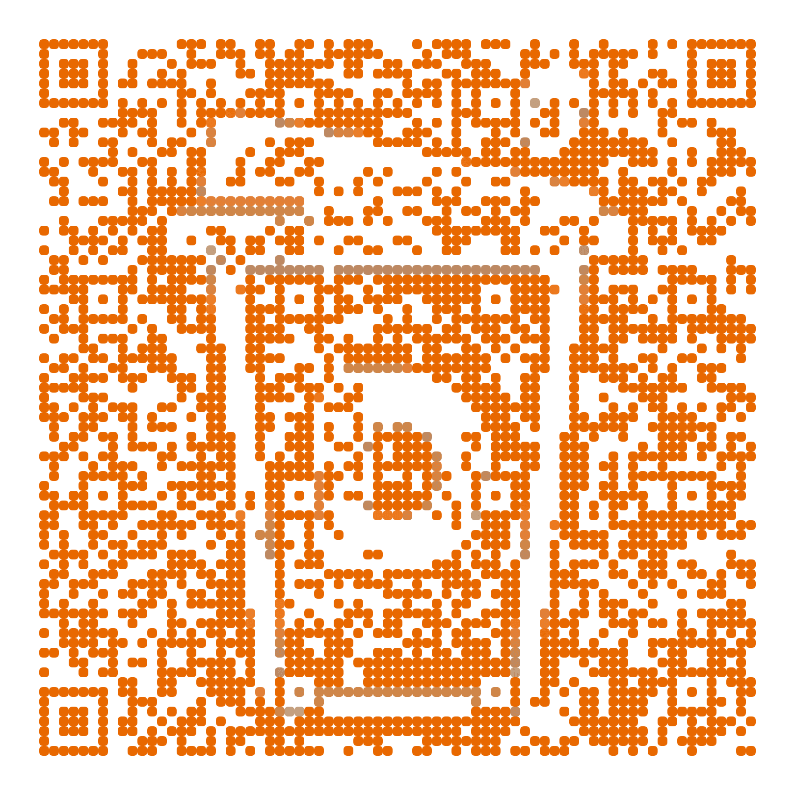 QR code with the dunkindonuts.com logo built into the pattern, made with MosaicQR