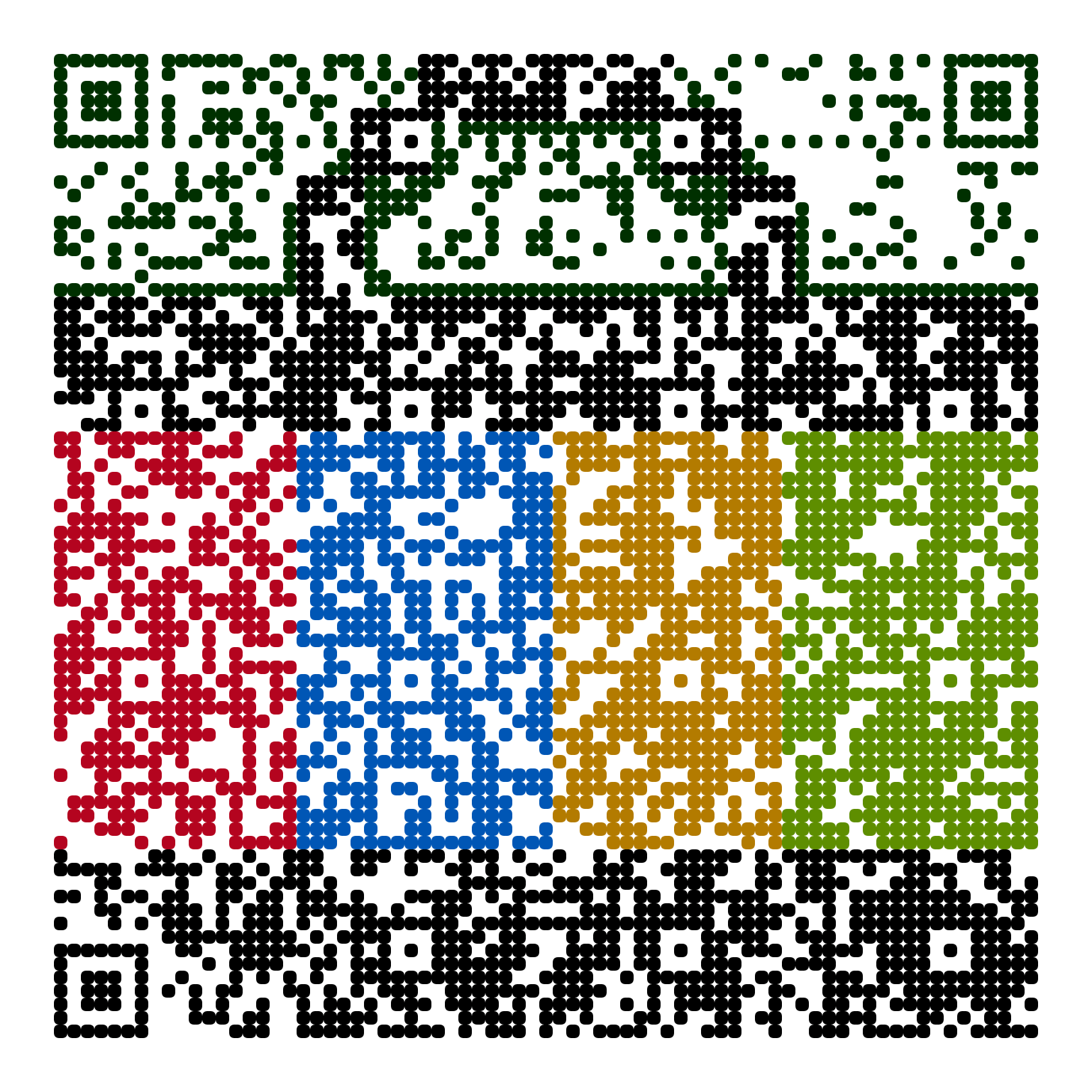 QR code with the ebay.com logo built into the pattern, made with MosaicQR
