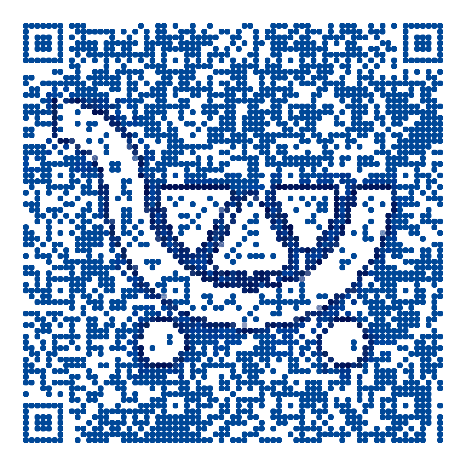 QR code with the kroger.com logo built into the pattern, made with MosaicQR