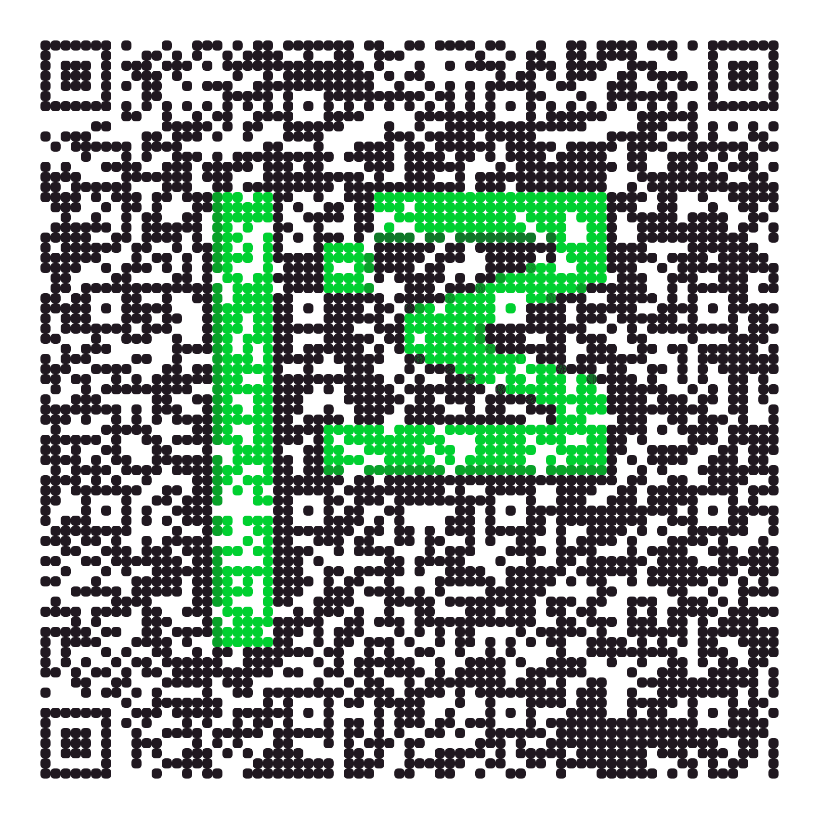 QR code with the mozilla.org logo built into the pattern, made with MosaicQR