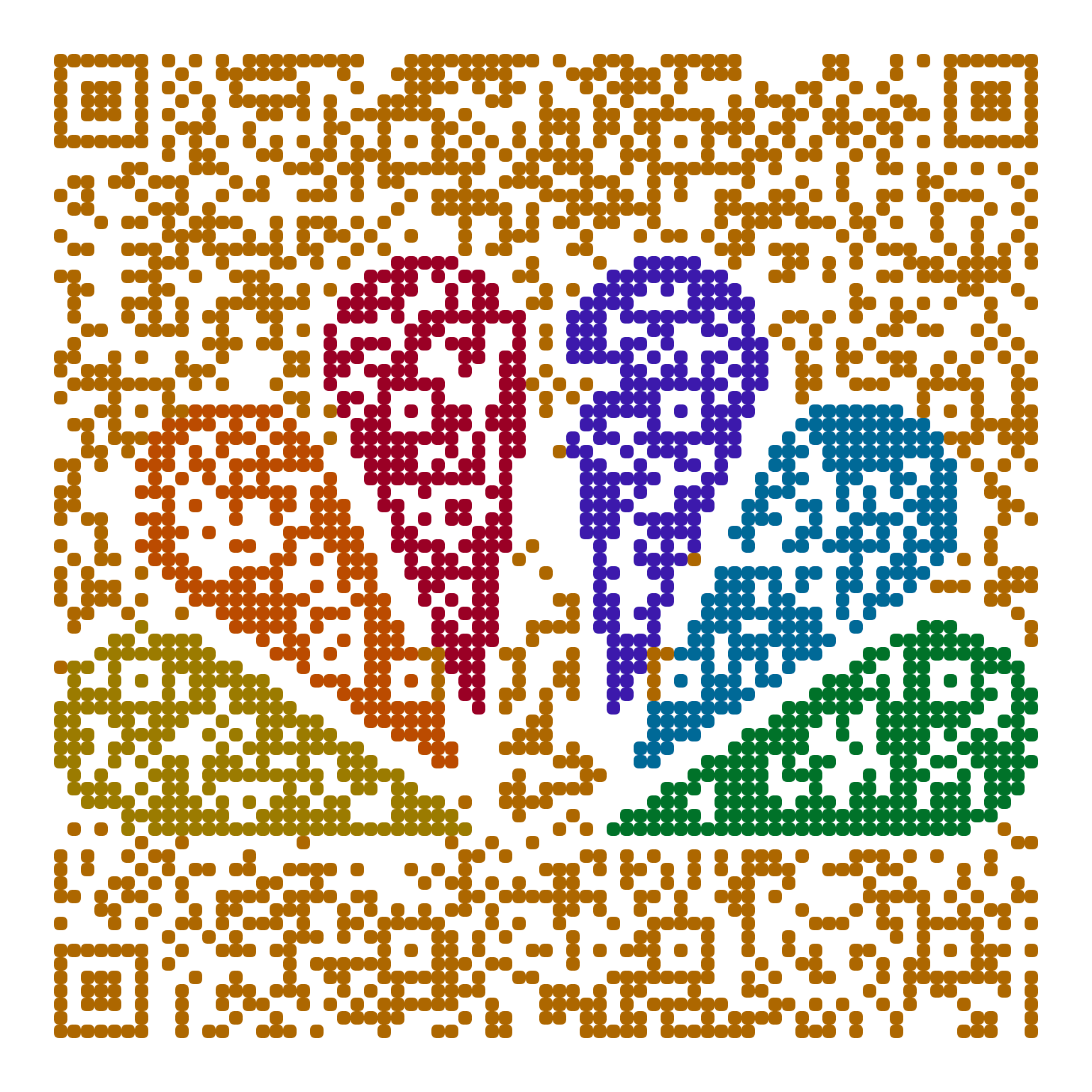 QR code with the nbcnews.com logo built into the pattern, made with MosaicQR