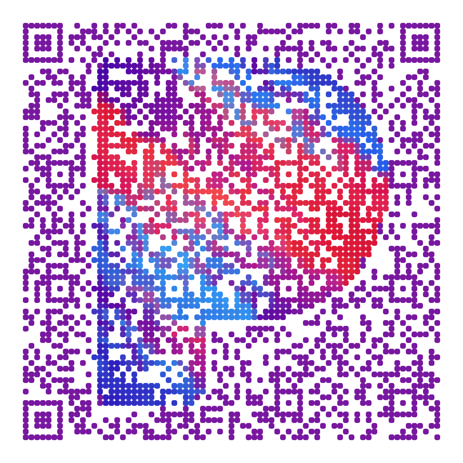 QR code with the pandora.com logo built into the pattern, made with MosaicQR