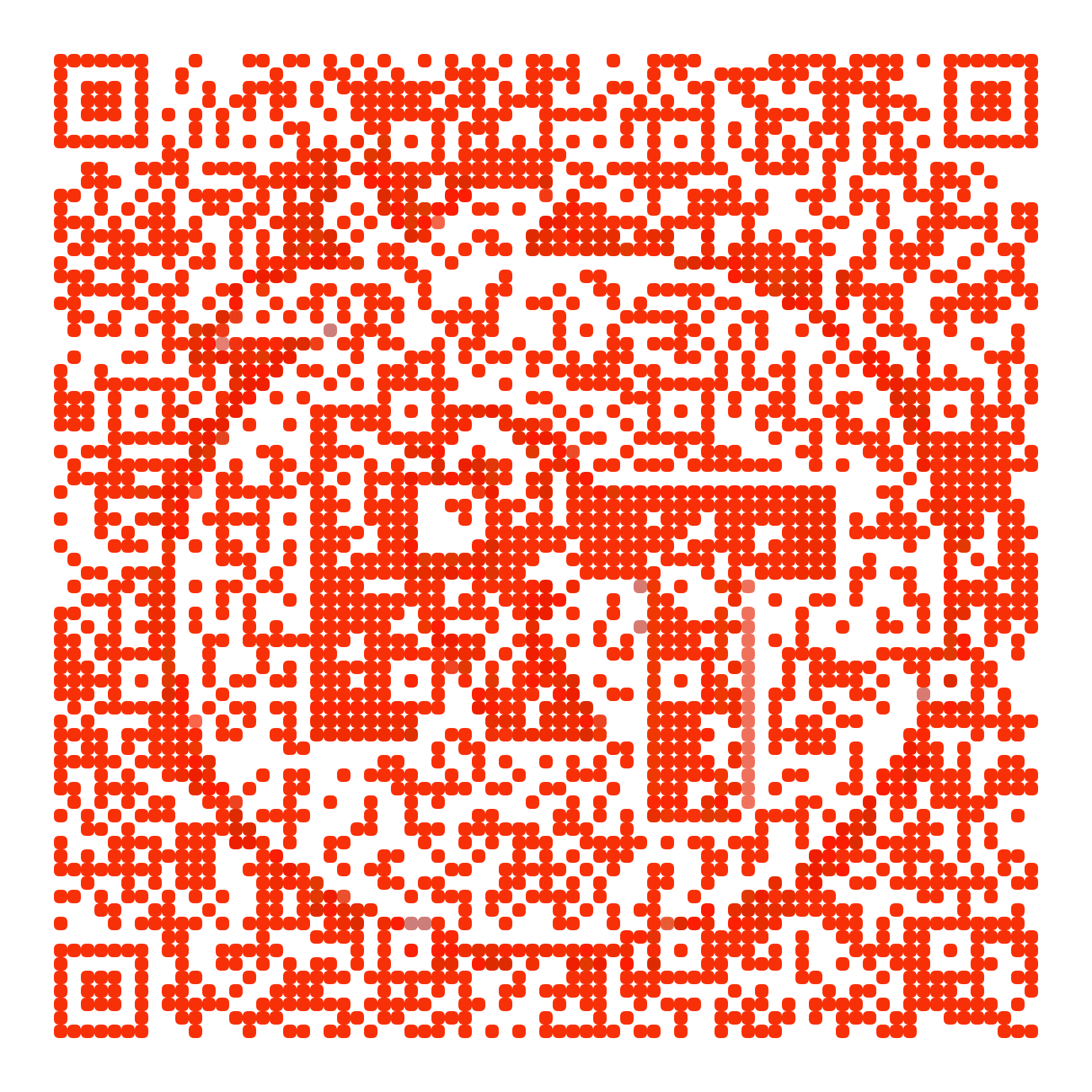 QR code with the rottentomatoes.com logo built into the pattern, made with MosaicQR