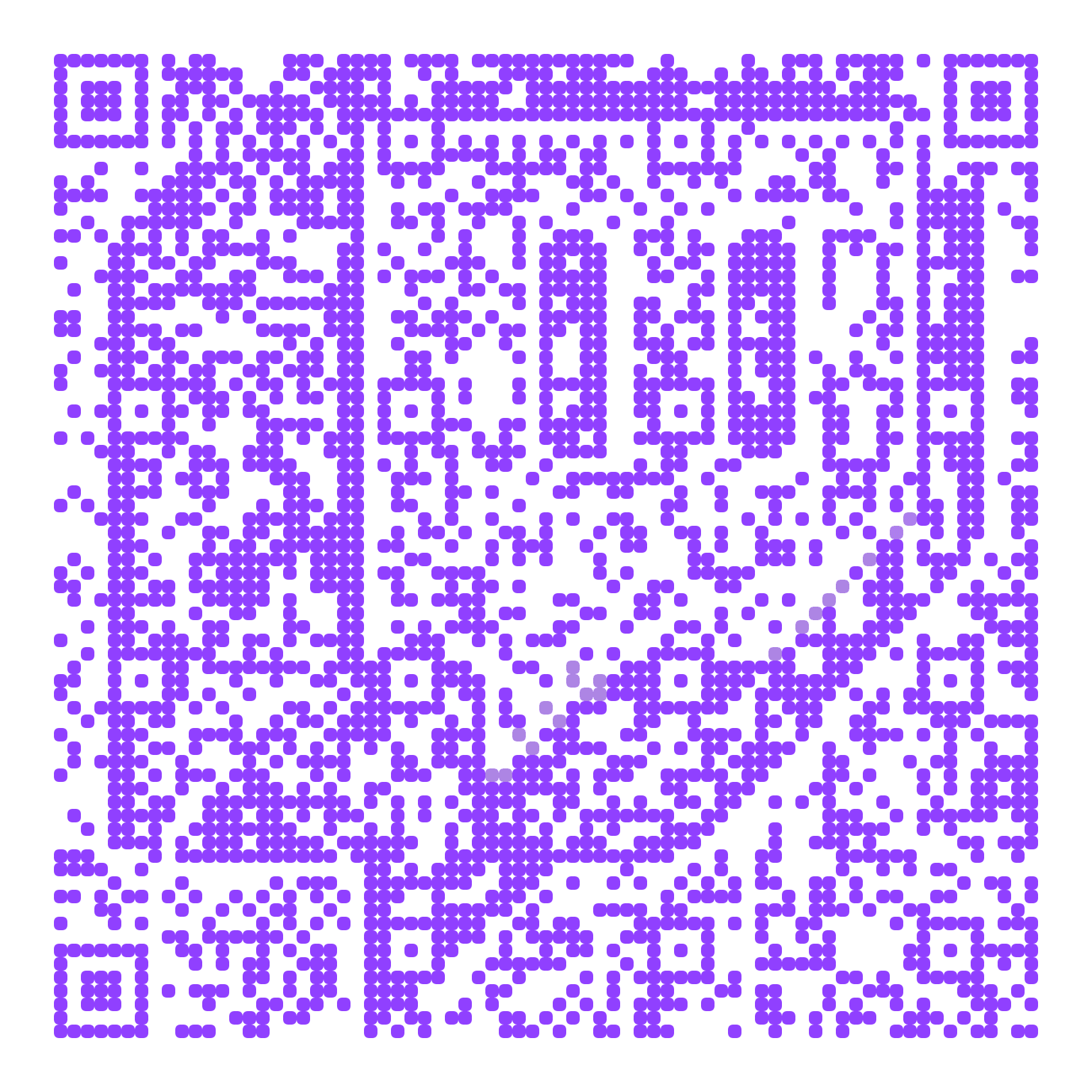 QR code with the twitch.tv logo built into the pattern, made with MosaicQR