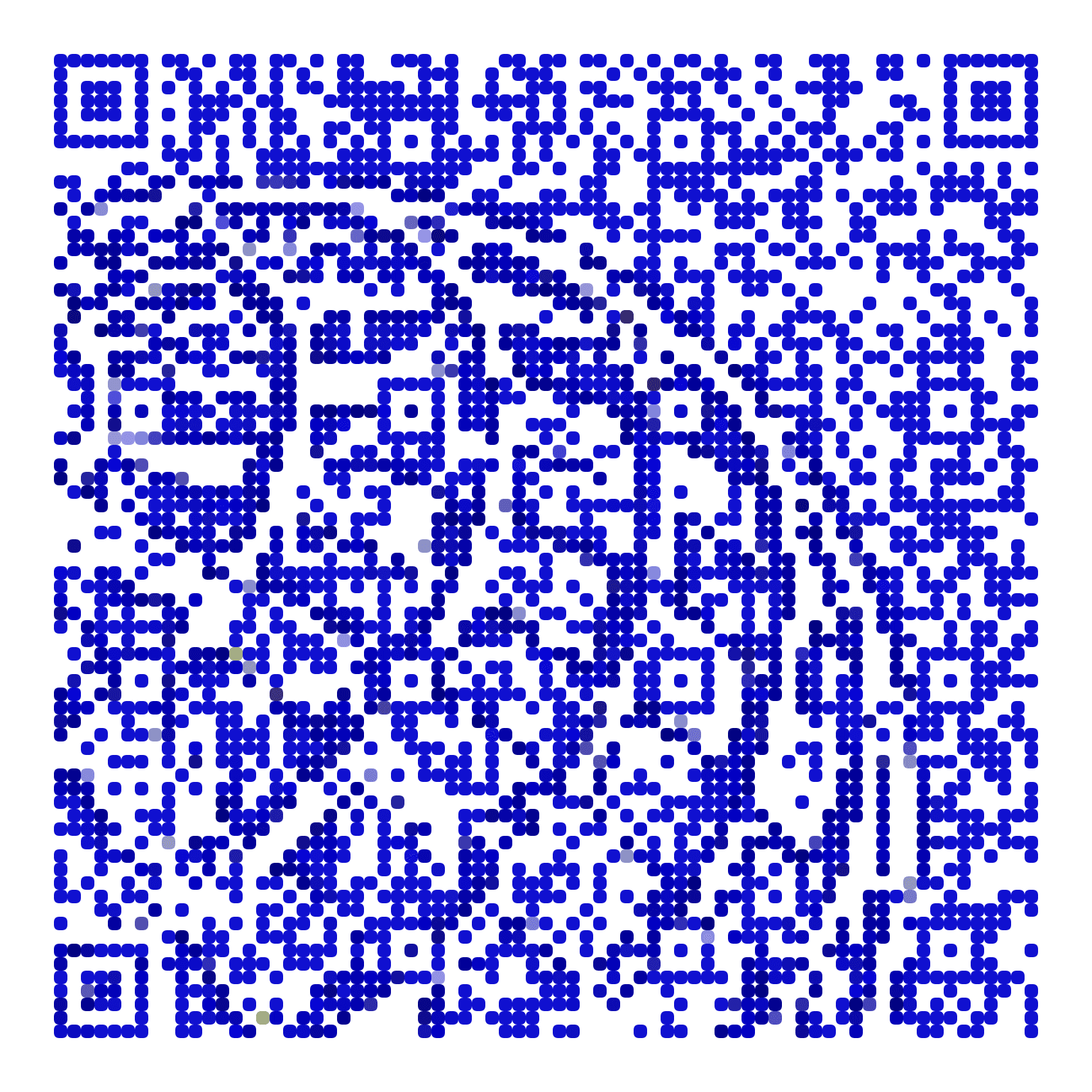 QR code with the united.com logo built into the pattern, made with MosaicQR