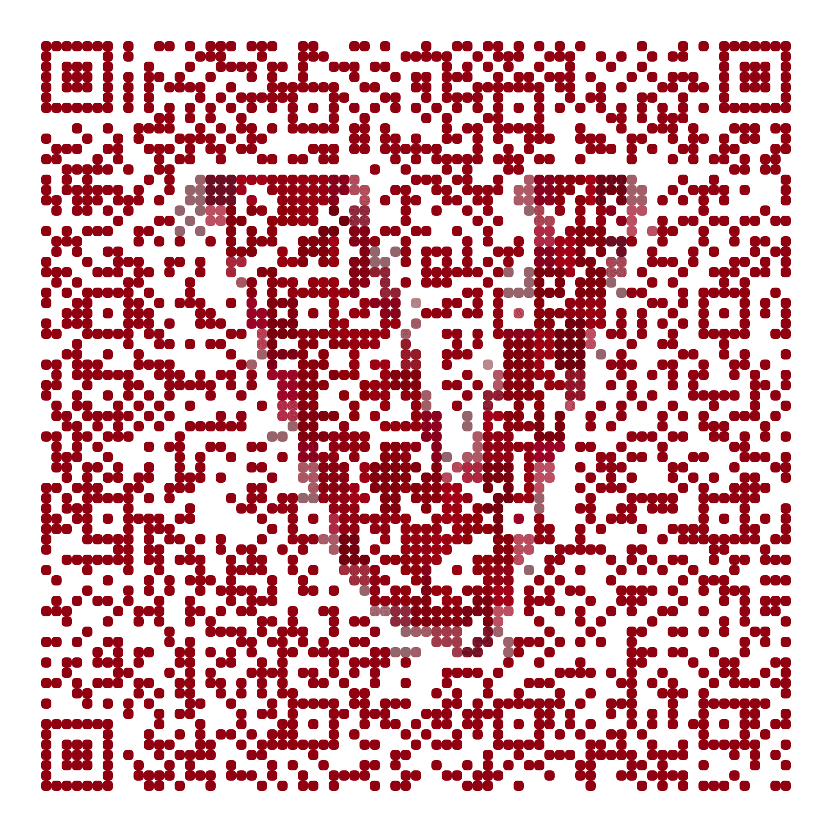 QR code with the vanguard.com logo built into the pattern, made with MosaicQR