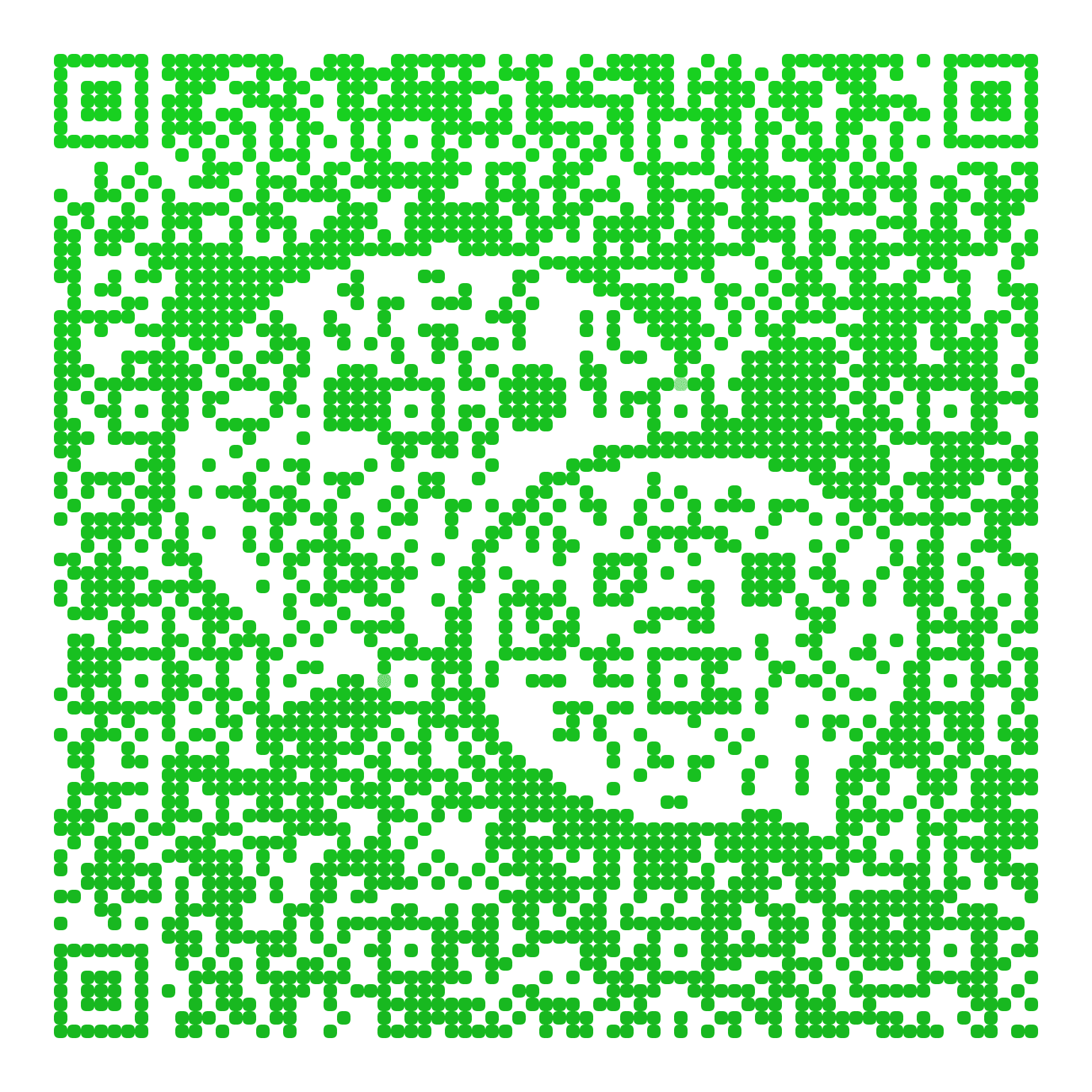 QR code with the wechat.com logo built into the pattern, made with MosaicQR