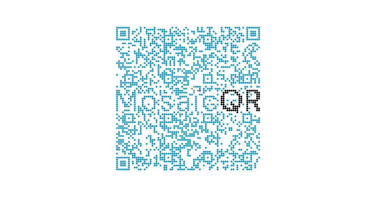 MosaicQR — Elegant QR Codes With Your Logo
